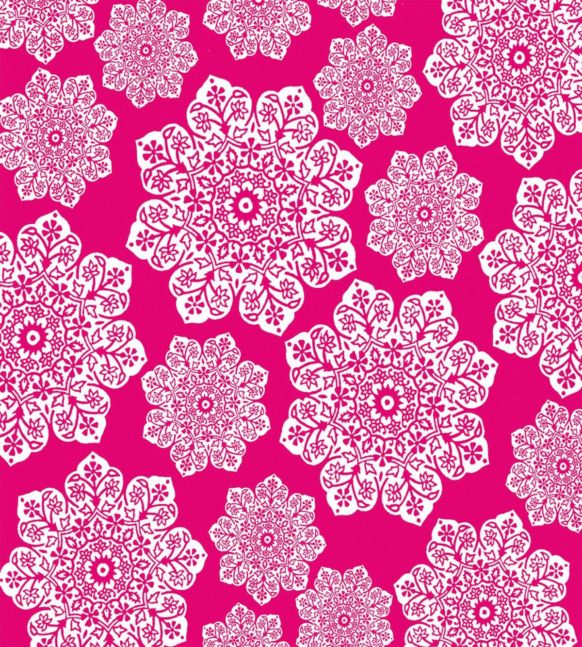 White Floral Mandala — Pattern