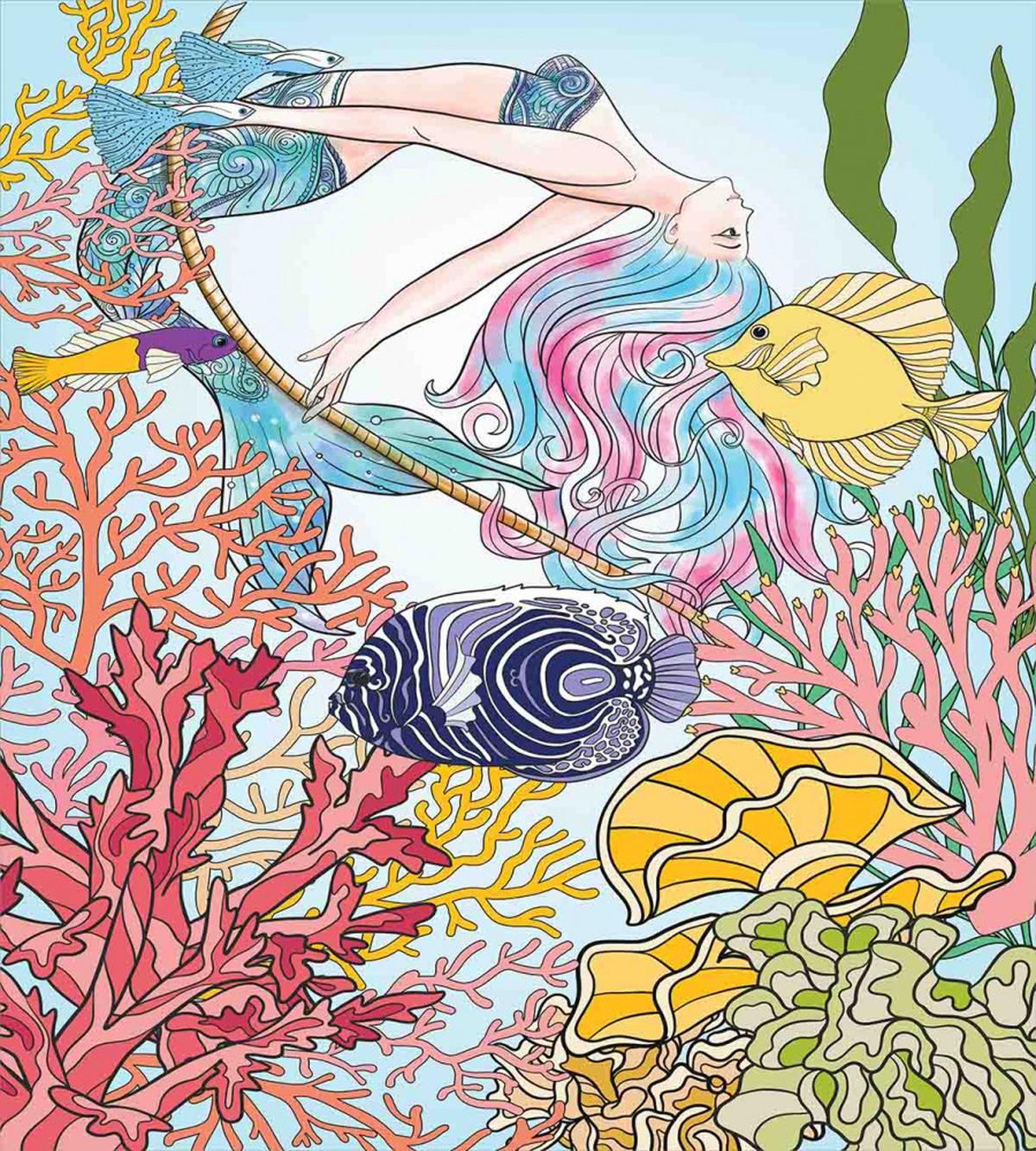 Sketchy Sea Coral Reefs — Pattern