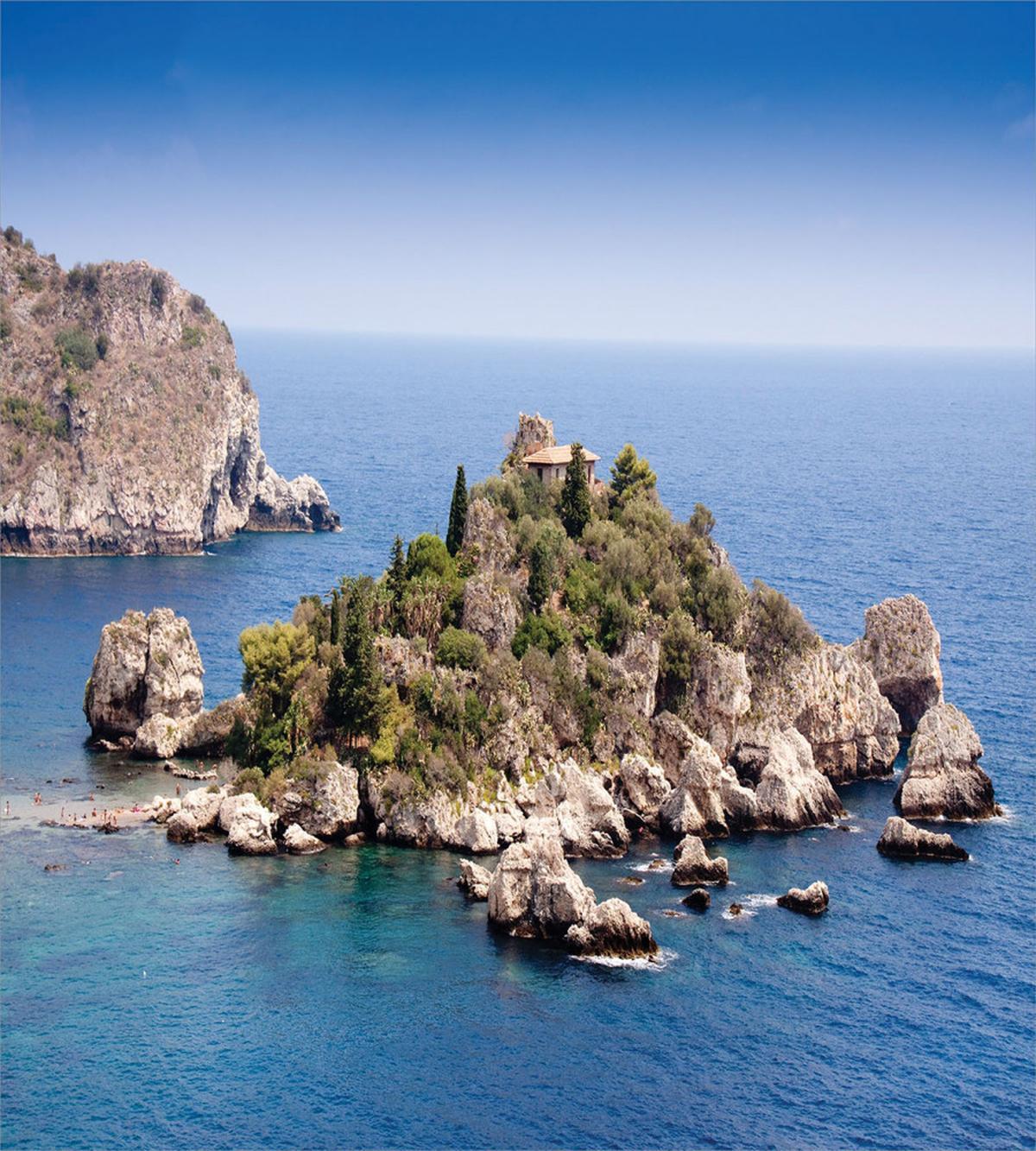 Taormina Beach Rocky Island — Pattern