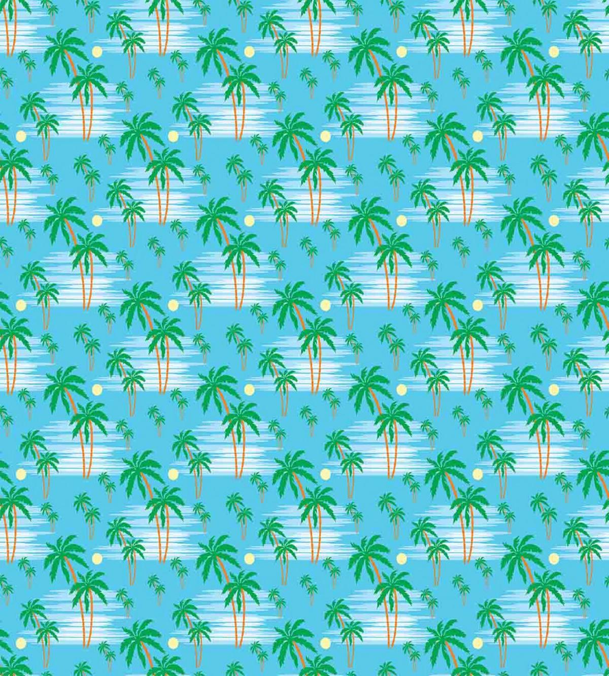 Palm Tree with Sun — Pattern