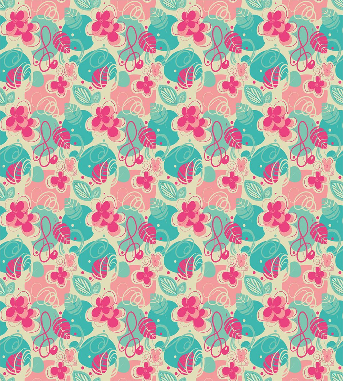 Retro Vibrant Branches — Pattern