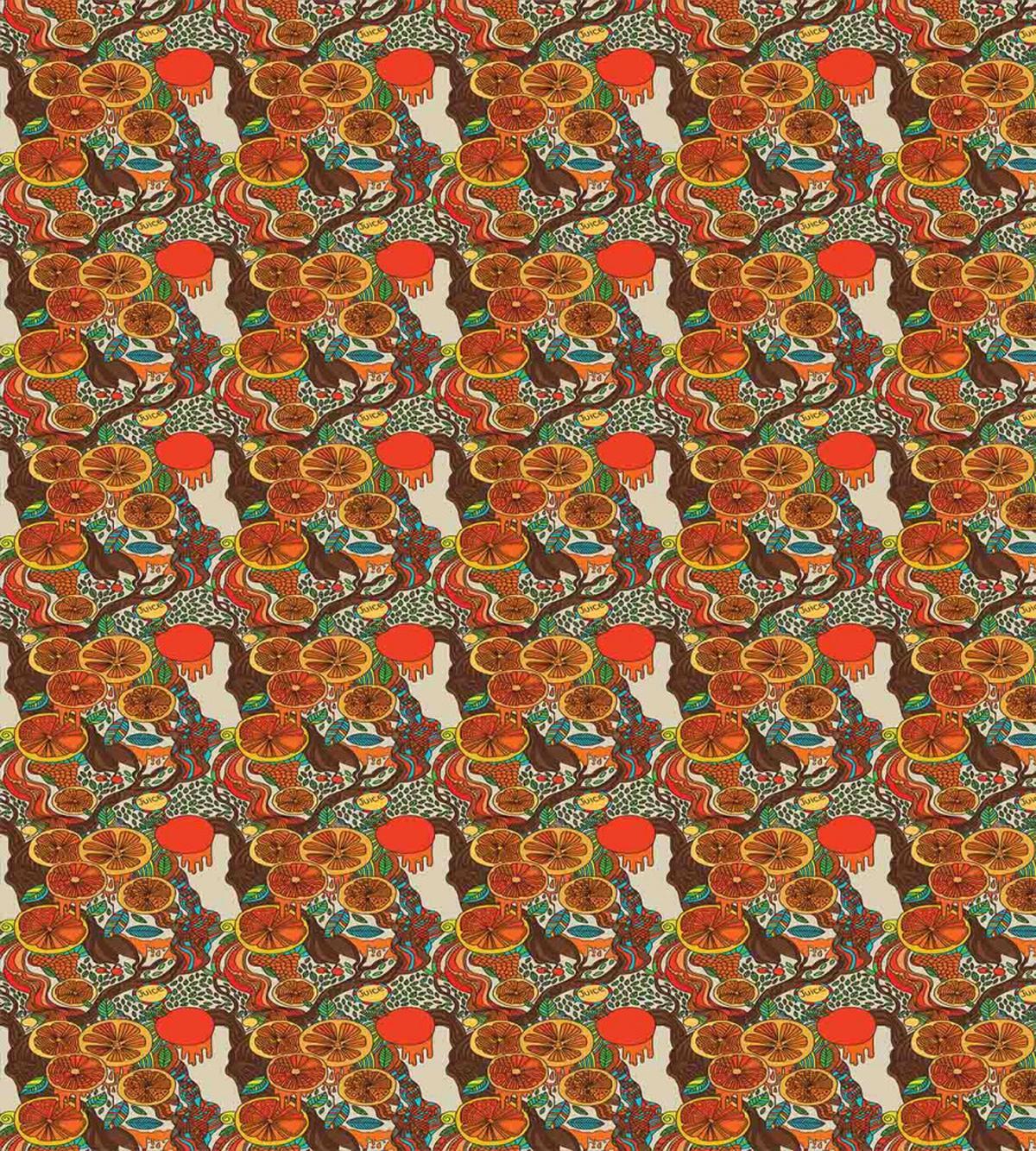 Juicy Oranges Trees — Pattern