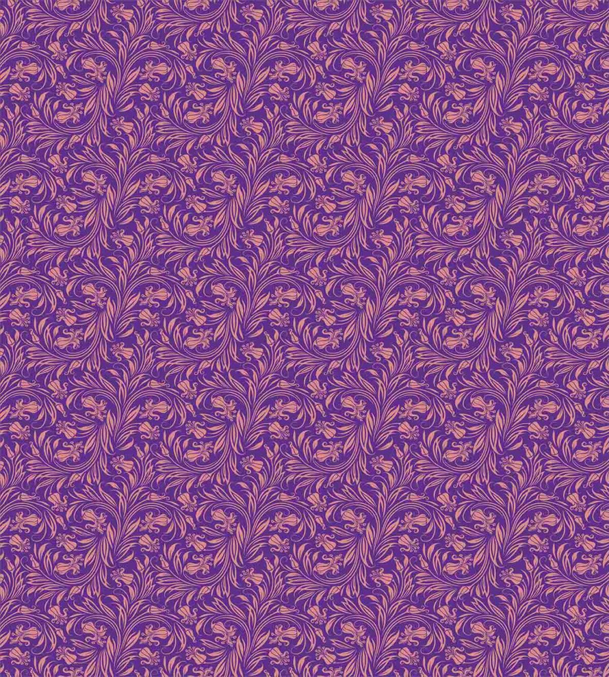 Flowers Leaves Rococo — Pattern