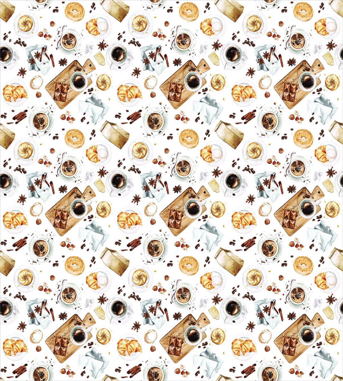 Croissant Bagels Coffee — Pattern