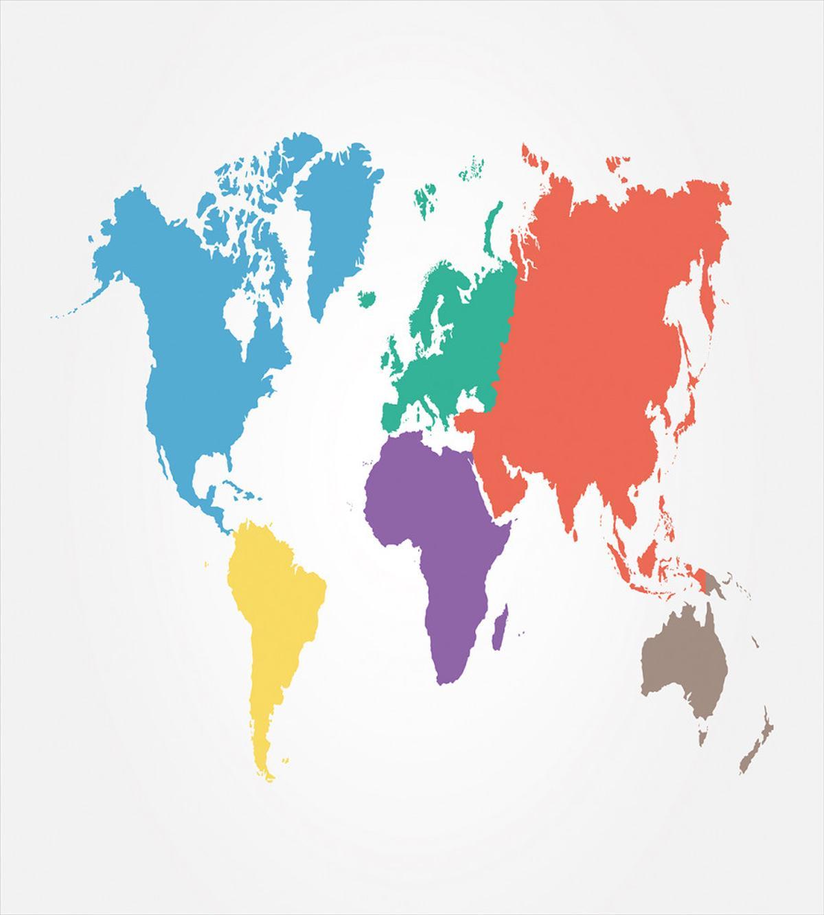 World Global Continents — Pattern