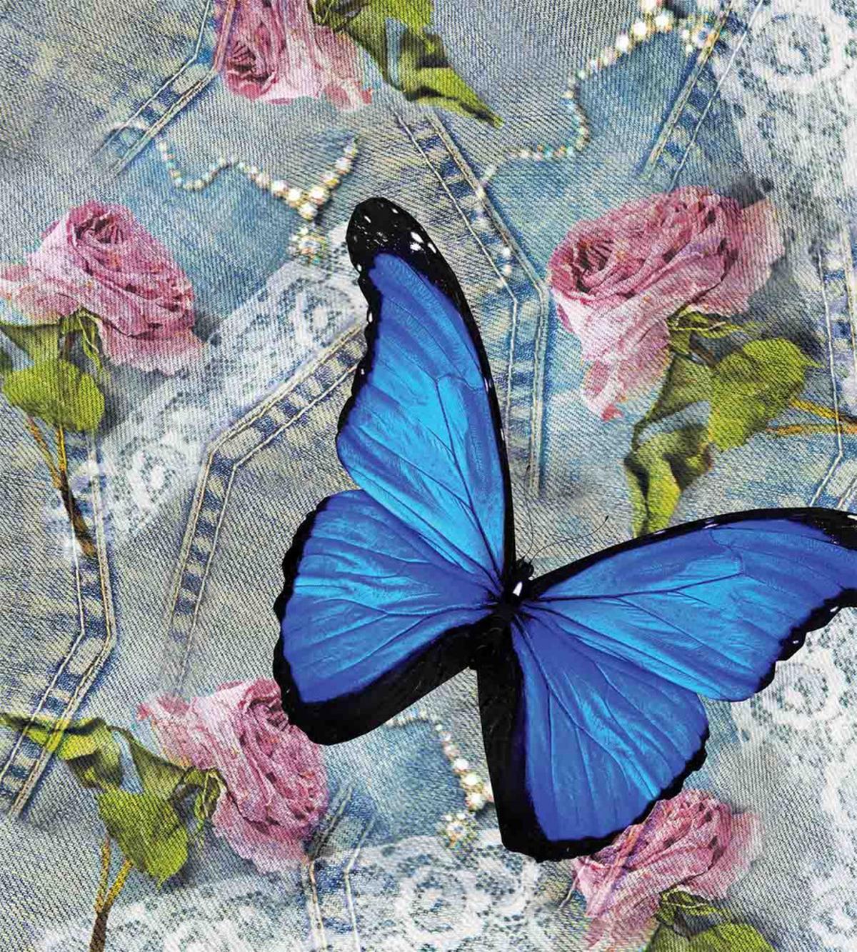 Roses Pearls and Butterly — Pattern