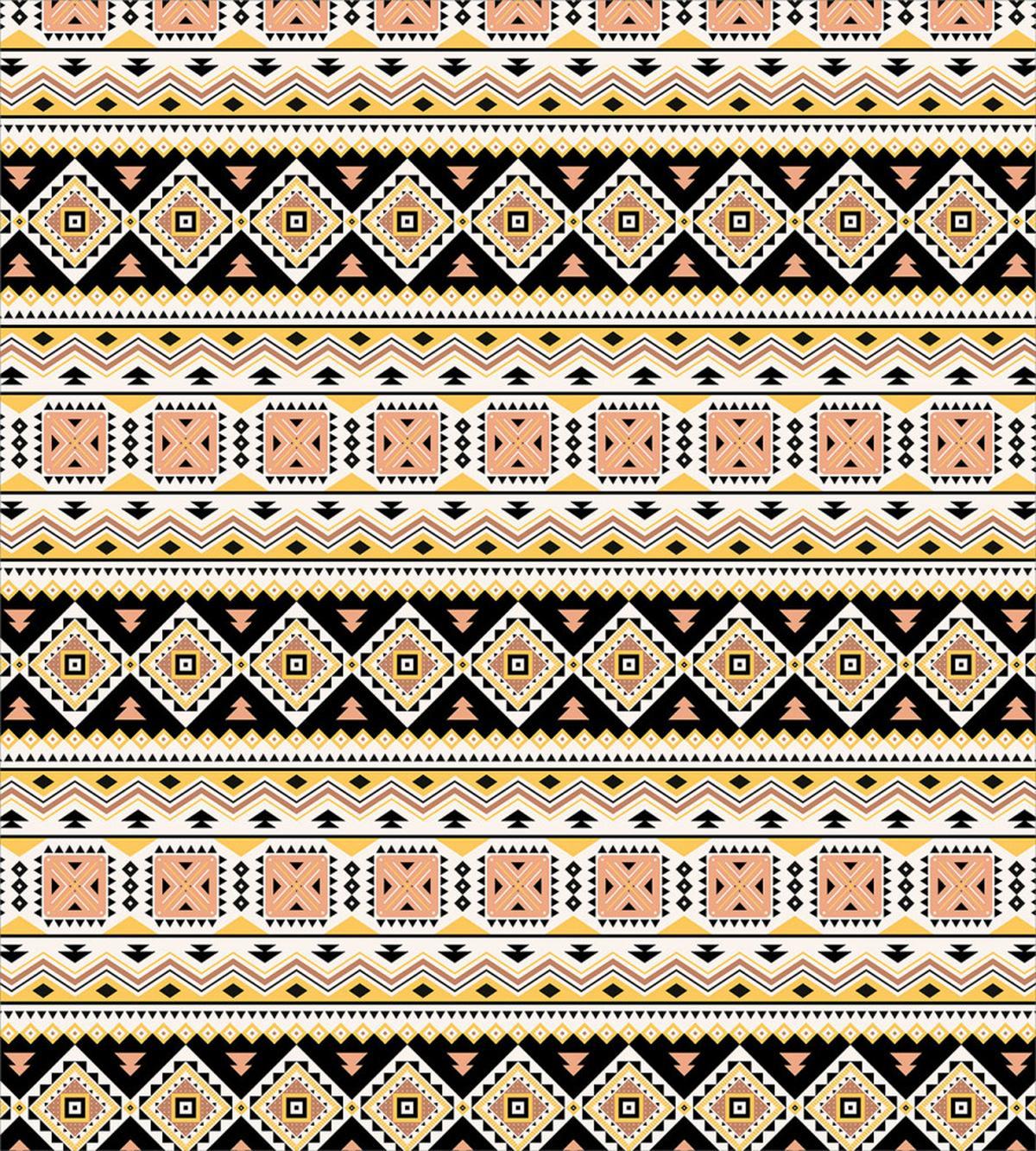 Triangles Tribal Motifs Art — Pattern