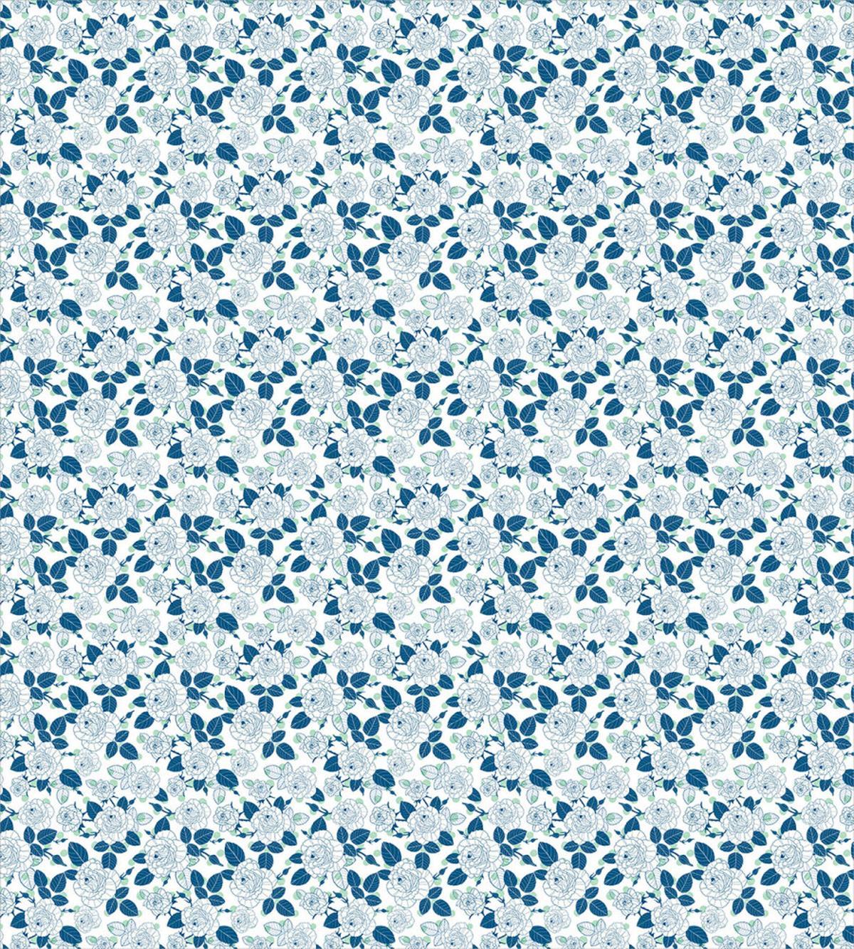 Modern Roses on Polka Dots — Pattern