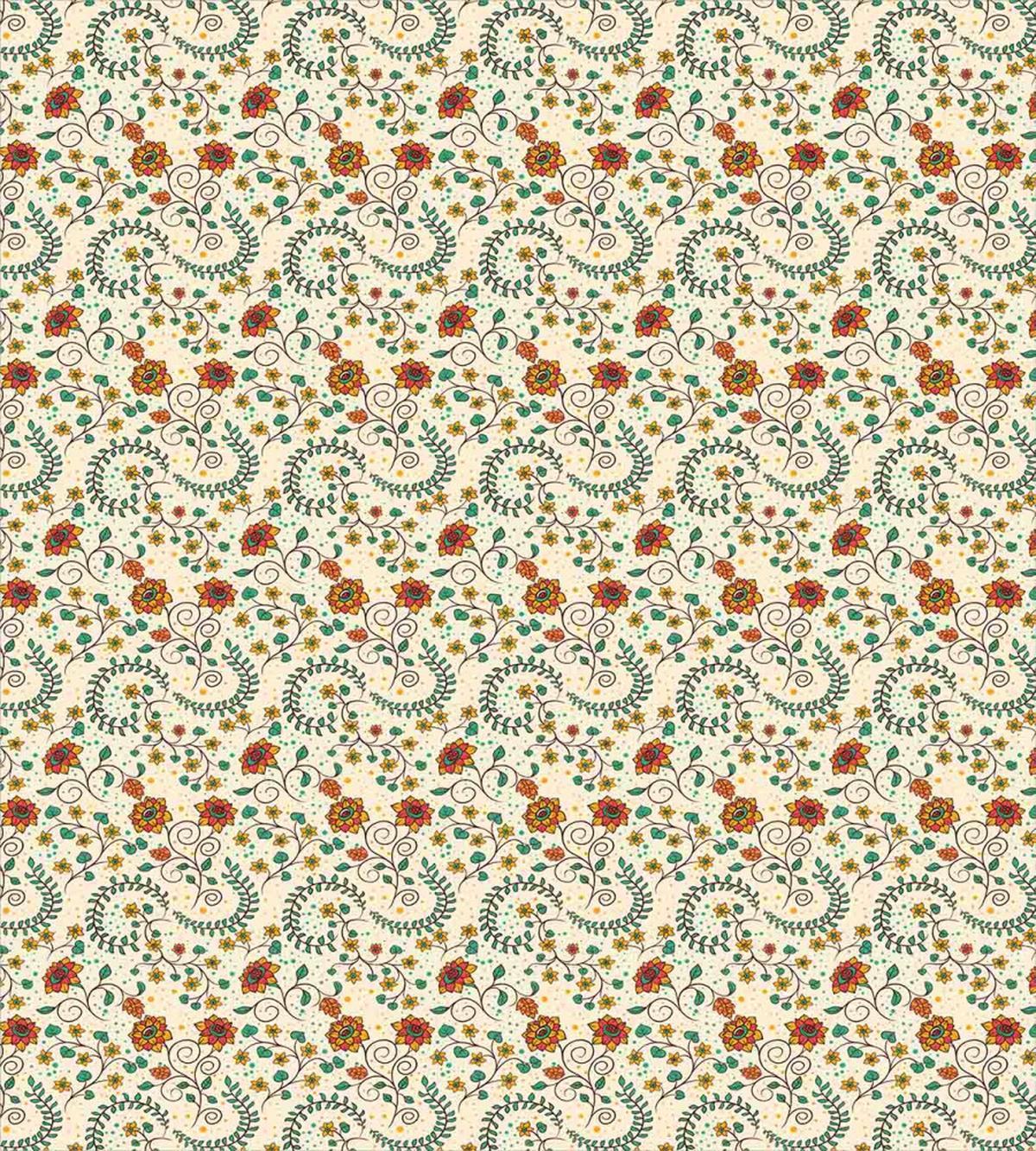 Swirled Blooming Branch — Pattern