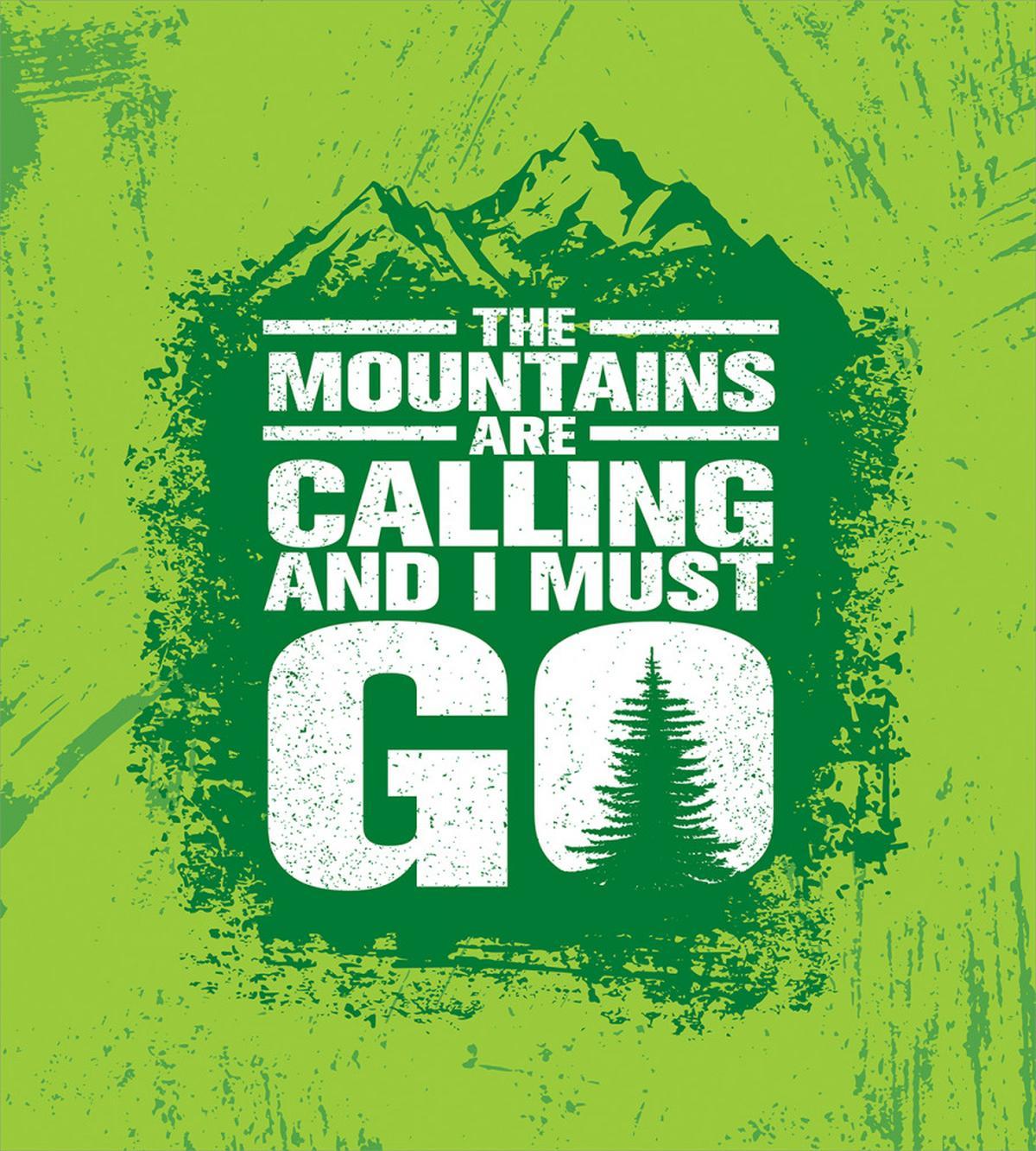 Grungy Mountains Text — Pattern