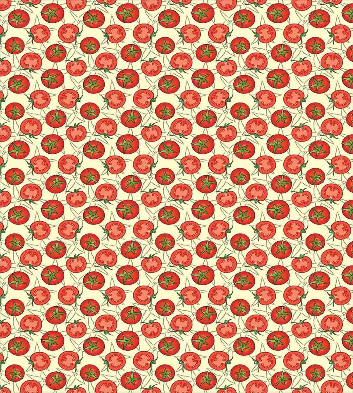 Tomatoes with Green Leaves — Pattern