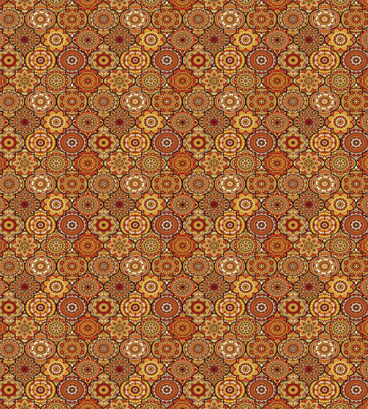 Floral Motifs Ottoman — Pattern