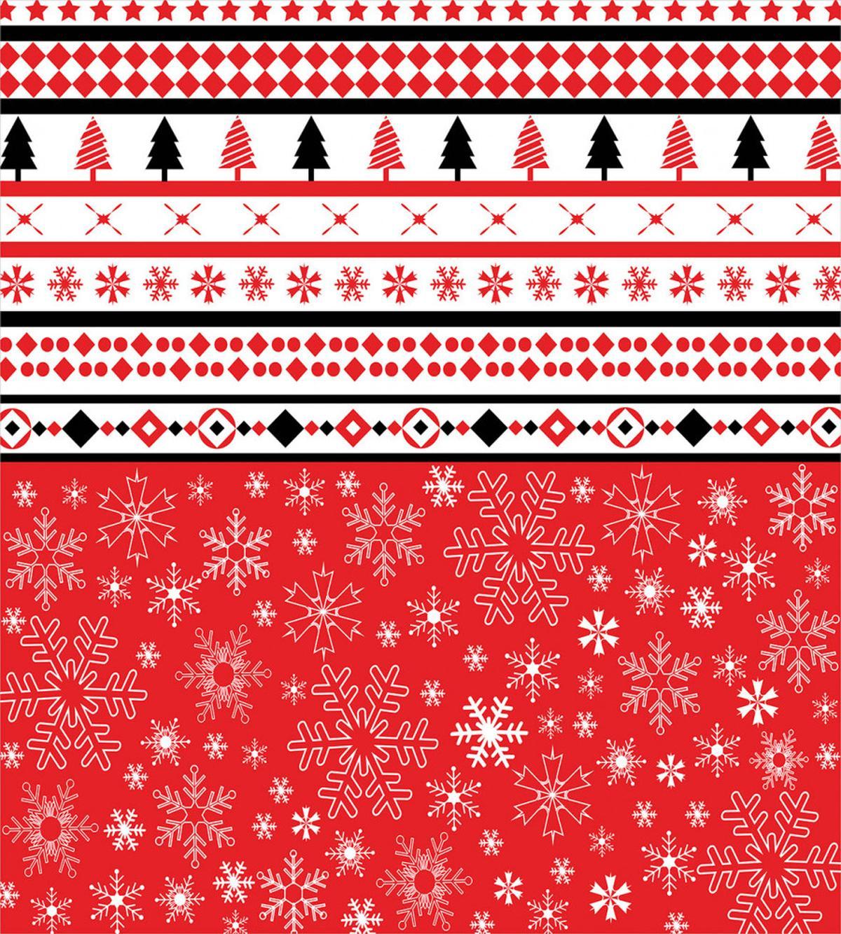 Geometric Snowflakes — Pattern