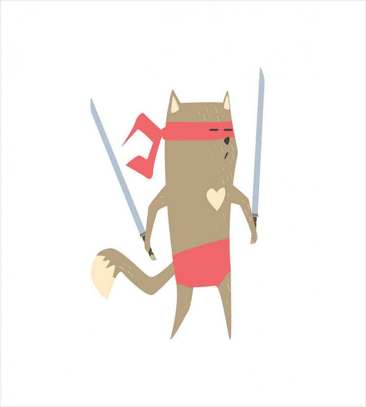 Samurai Figh Kitty Ninja — Pattern