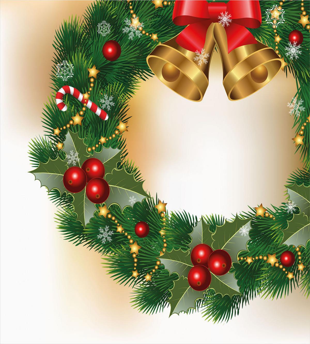 Noel Garland with Bells — Pattern
