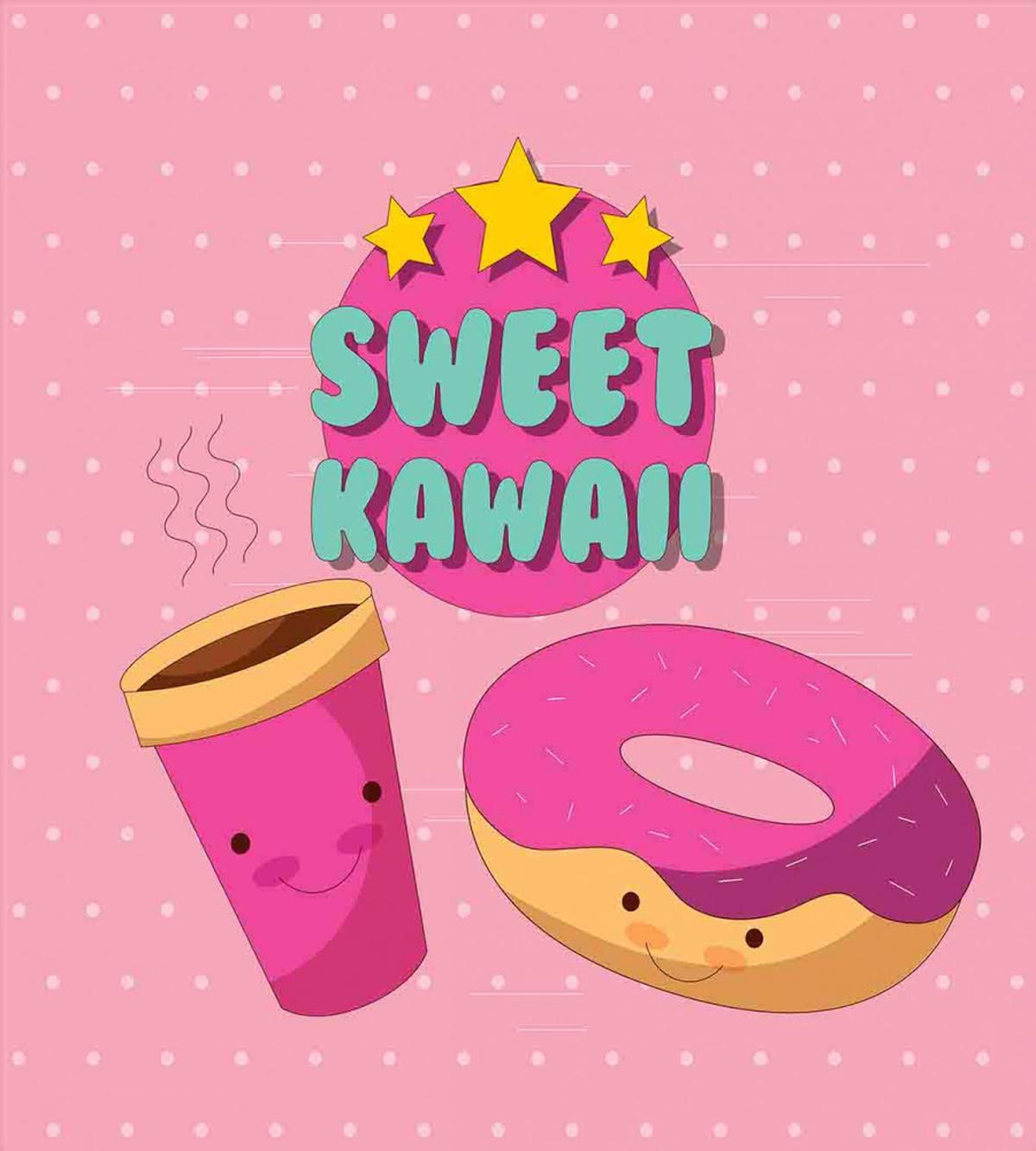 Kawaii Donut Coffee — Pattern