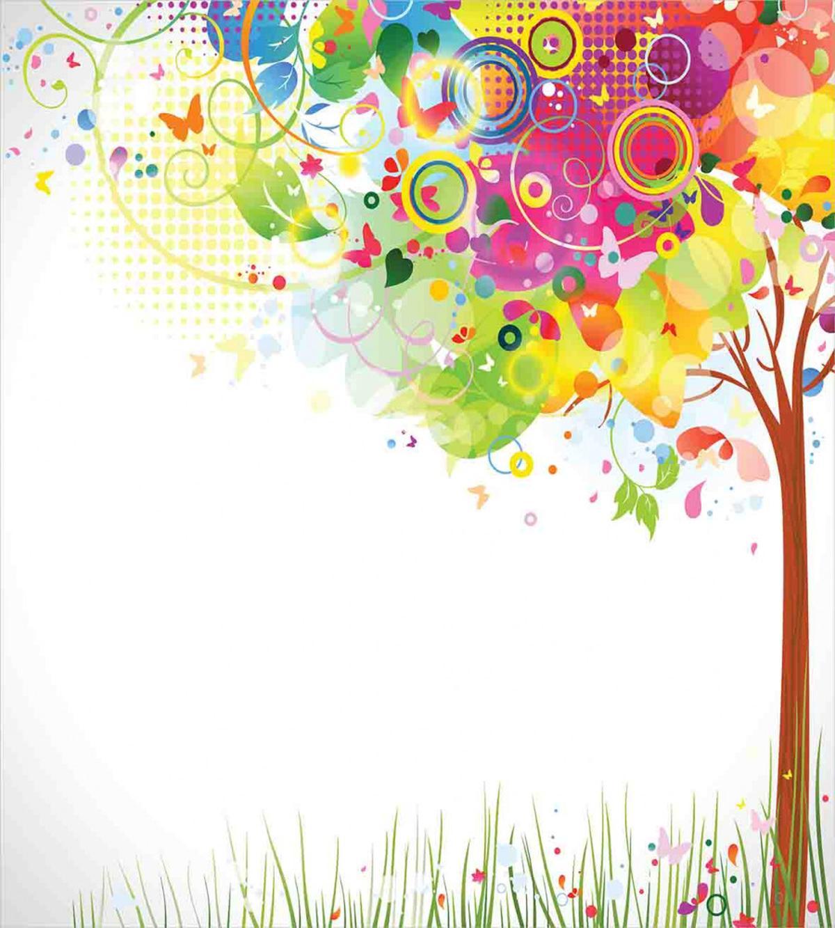Color Bursting Tree of Life — Pattern