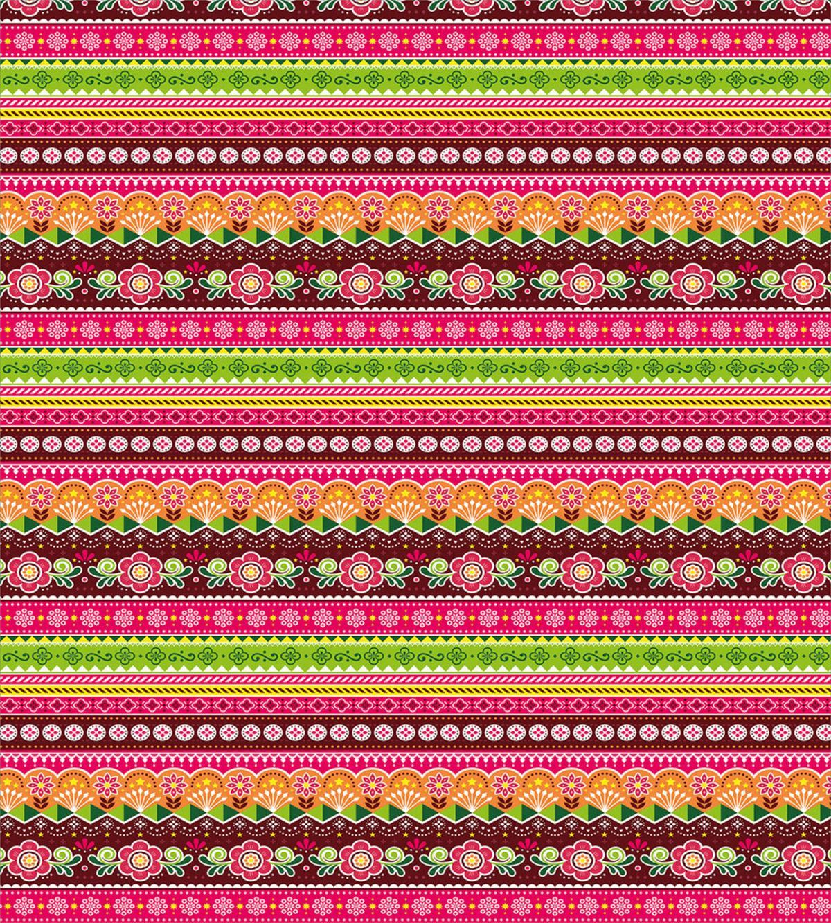 Colorful Abstract Flower — Pattern