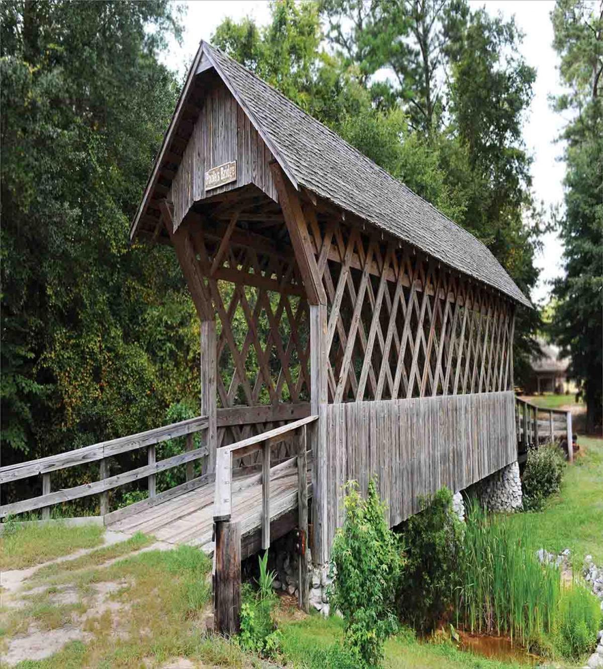 Old Wooden Bridge Print — Pattern