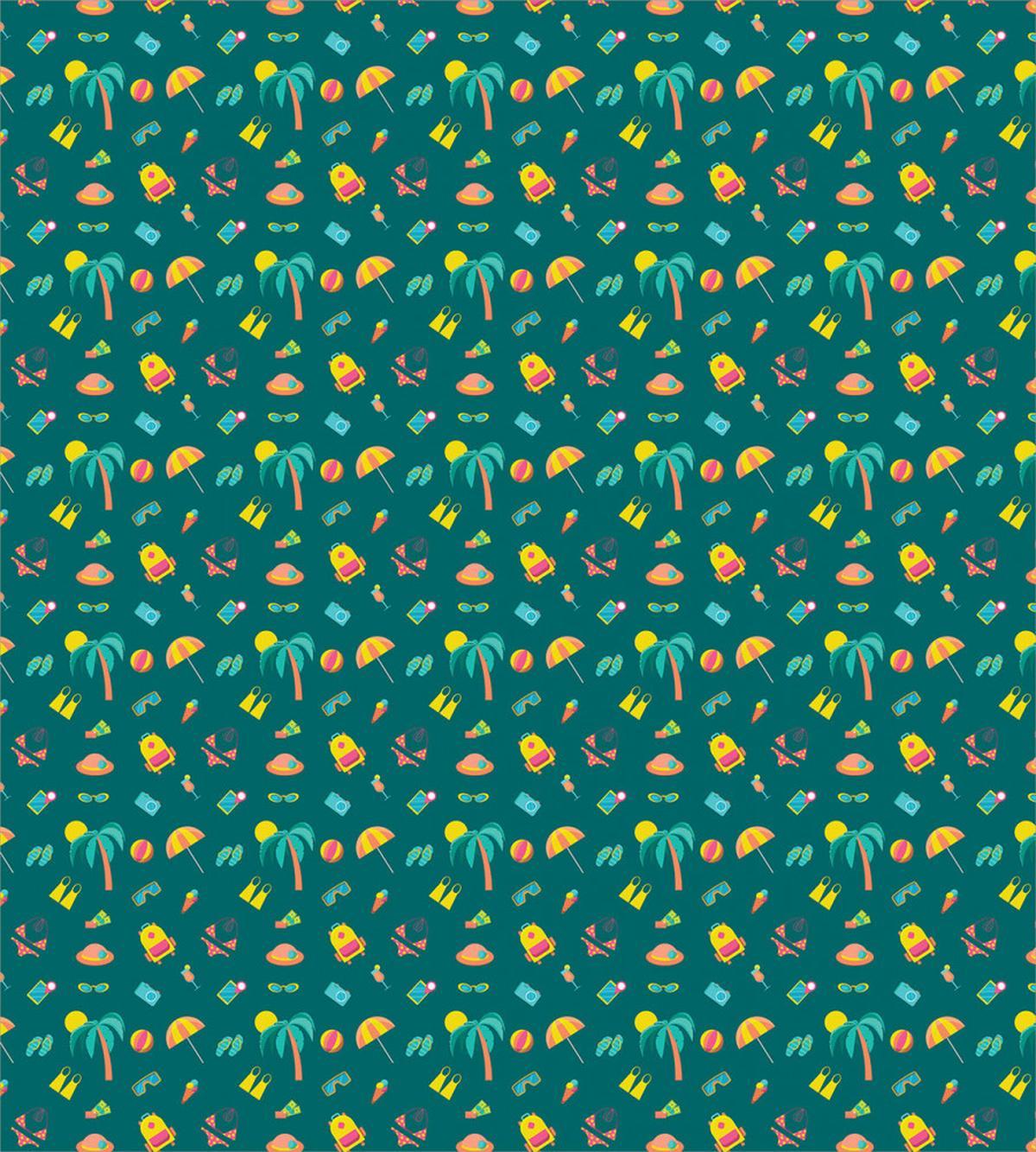 Exotic Holiday Palm Trees — Pattern