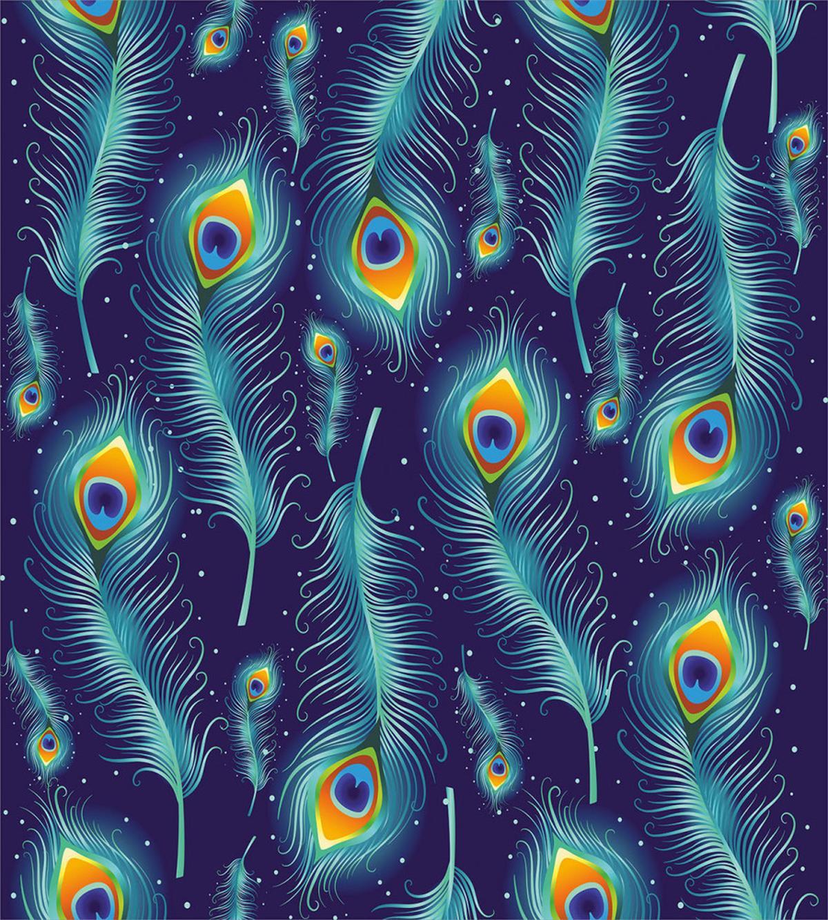 Peacock Bird Feathers — Pattern