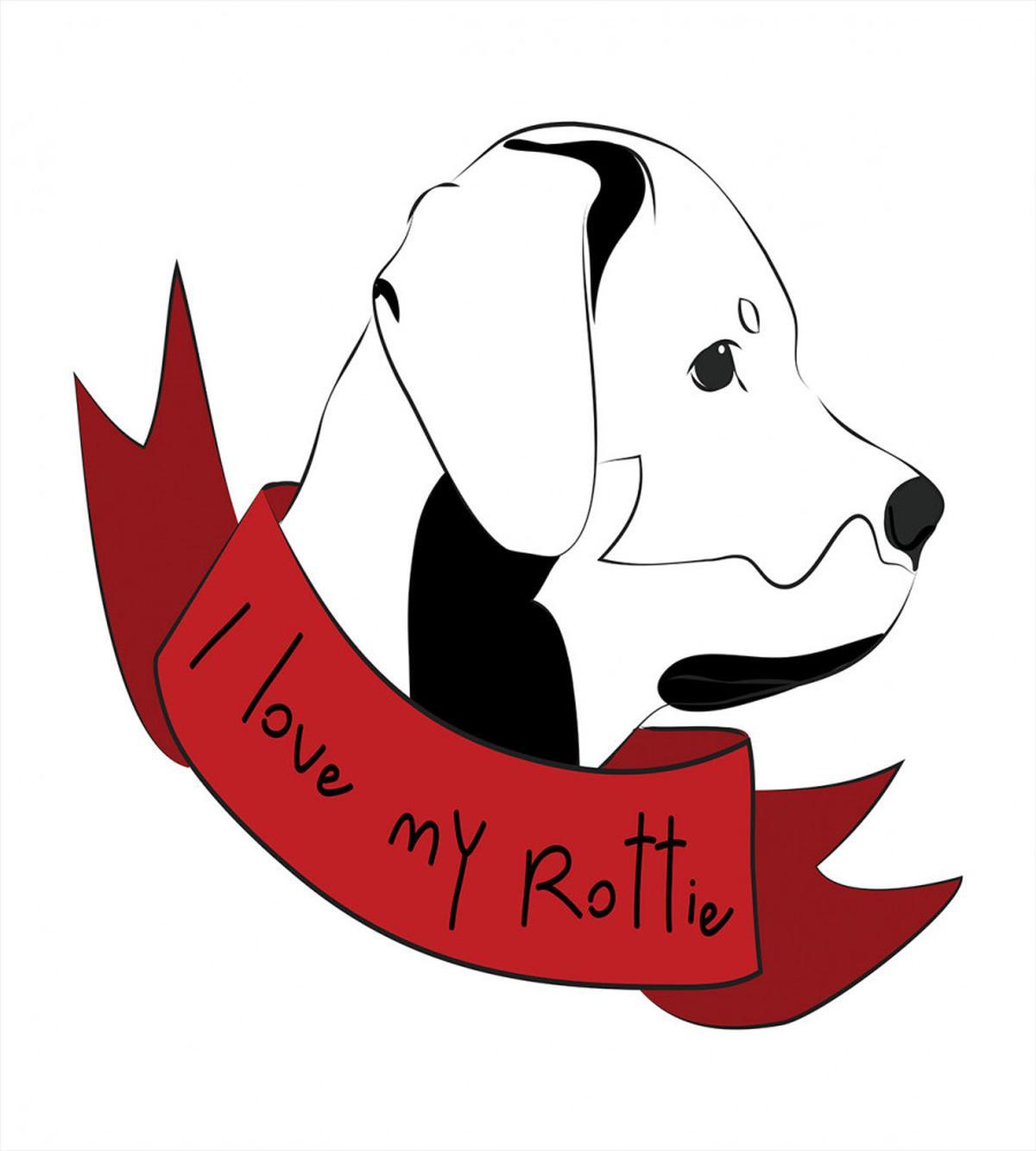 I Love My Rottie Doodle — Pattern