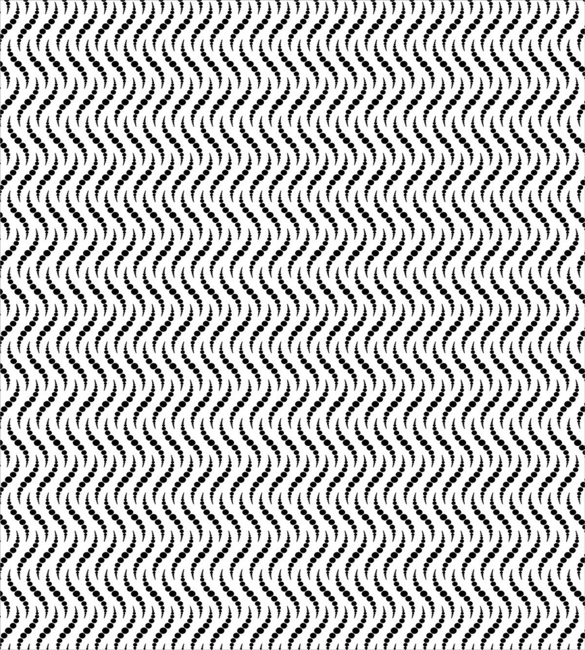 Monochrome Wave Curves — Pattern