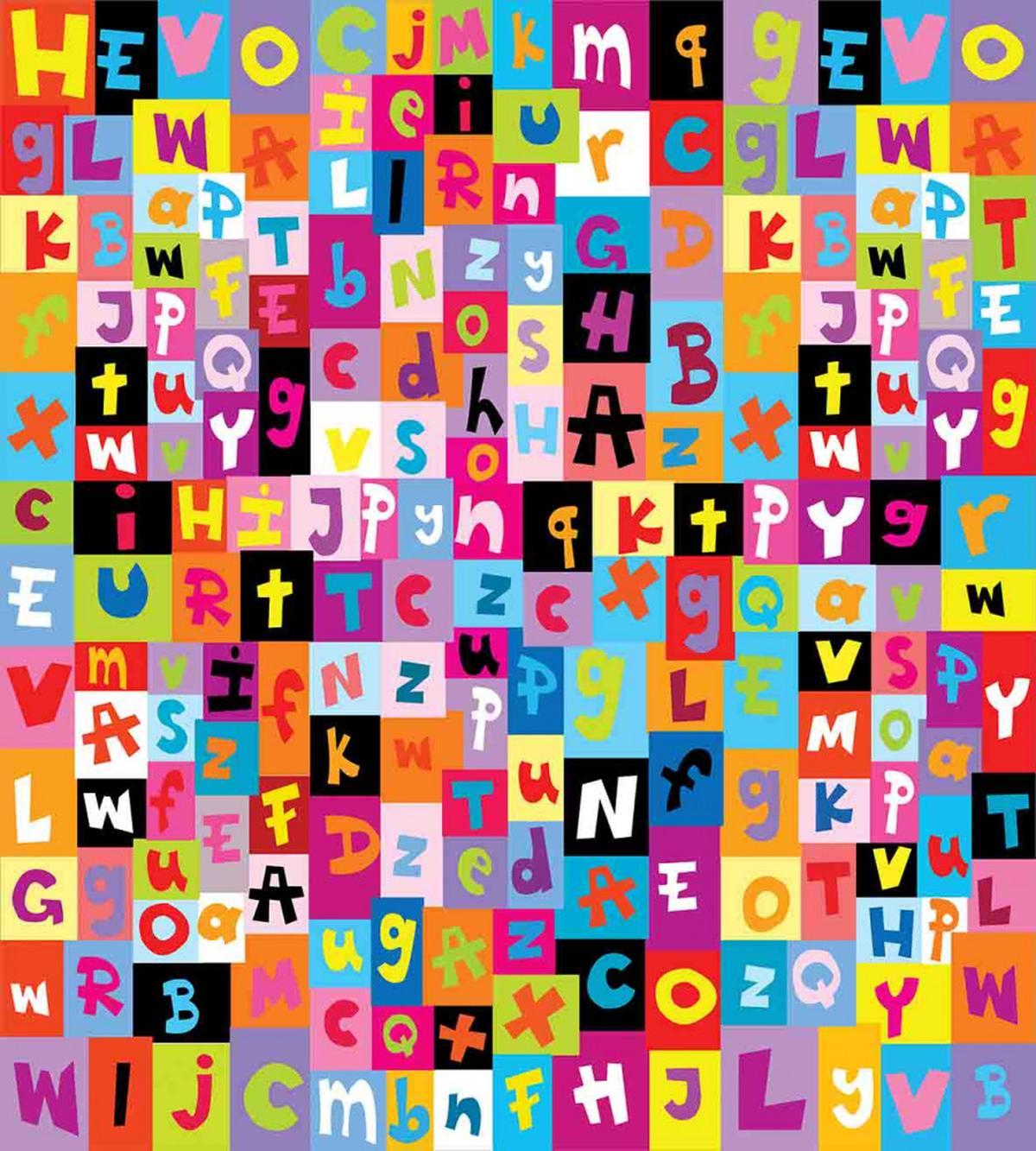 Colored Alphabet Puzzle — Pattern
