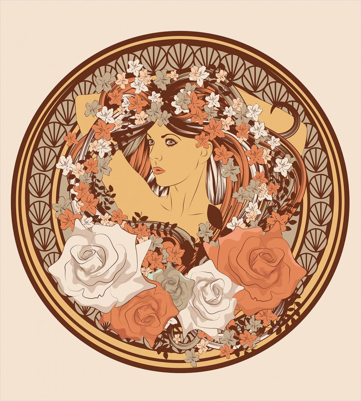 Hippie Girl Floral — Pattern