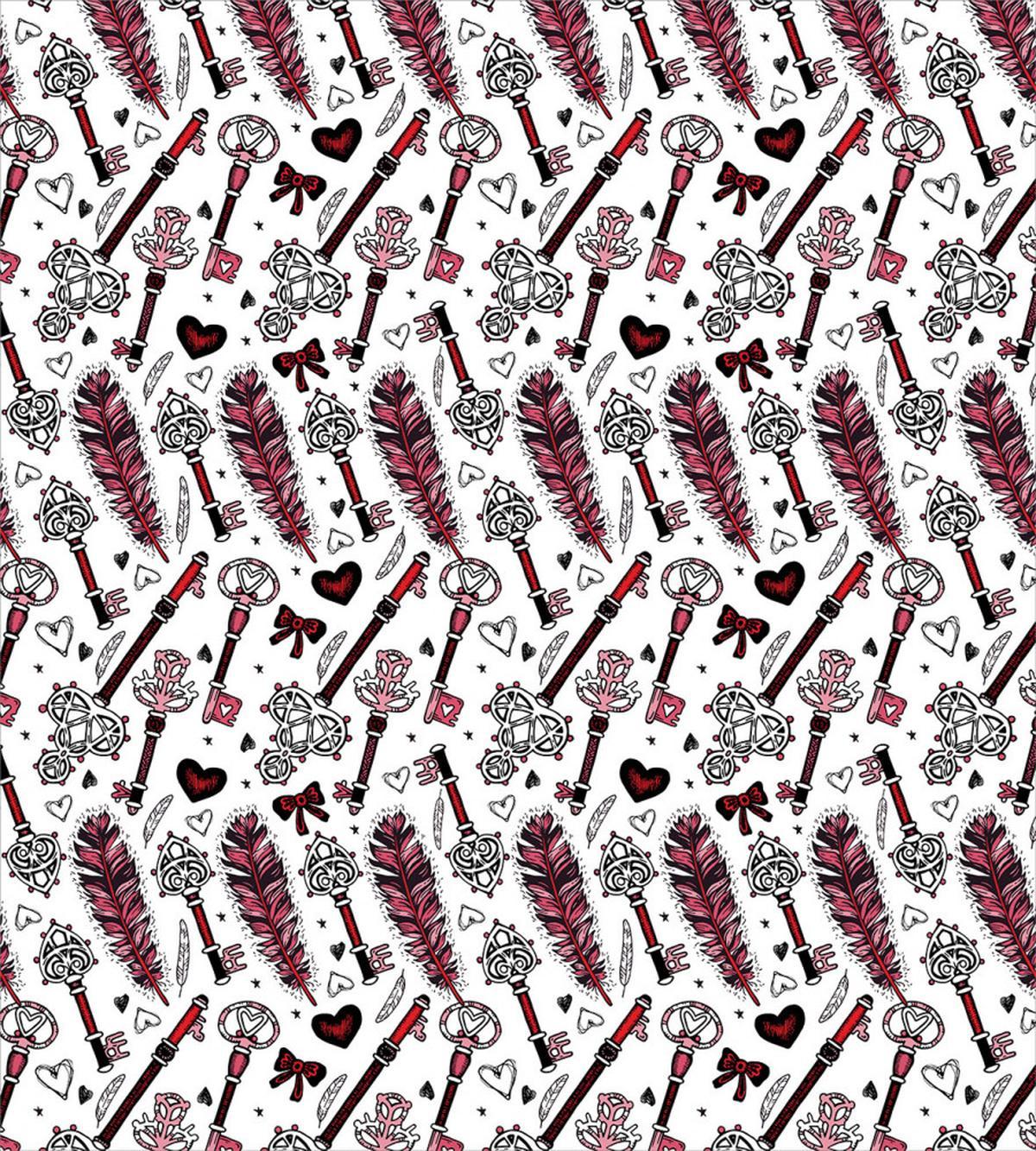 Creative Vintage Keys Art — Pattern