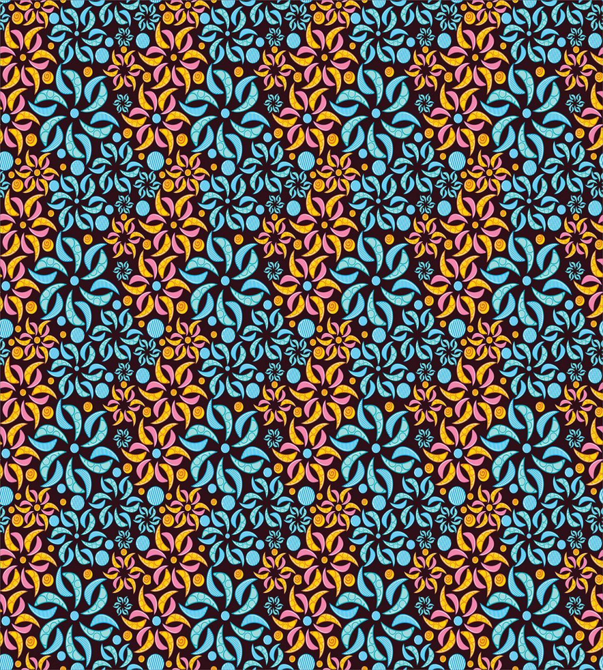 Surreal Floral Circle — Pattern