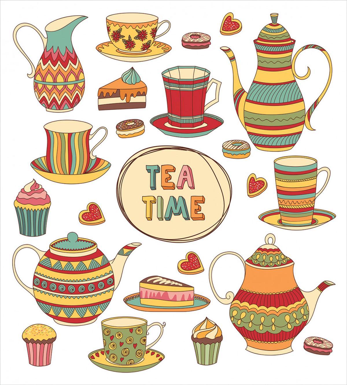 Cartoon Breakfast Set — Pattern