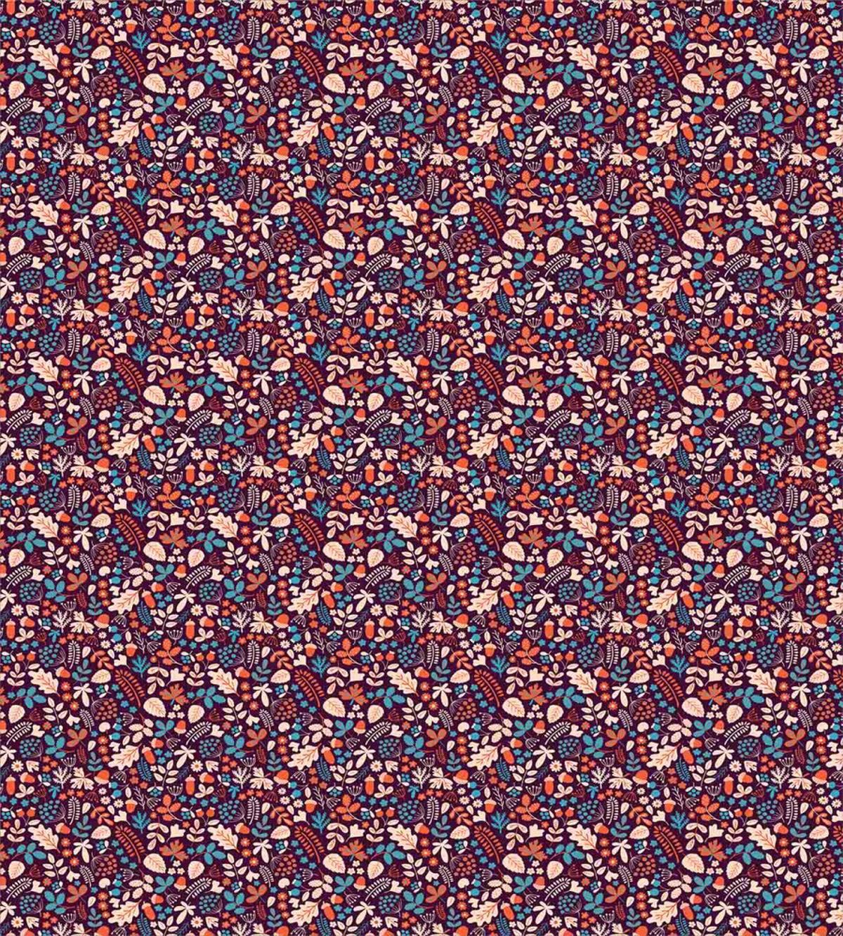 Autumn Leaves Berries — Pattern