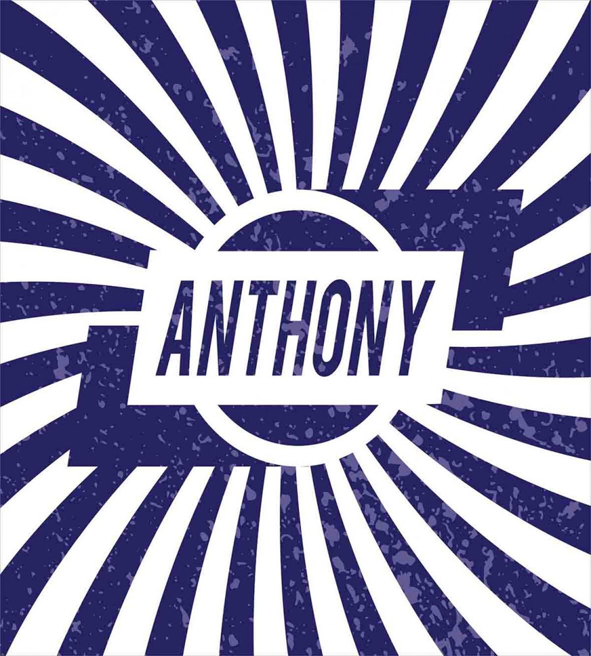 Masculine Name in Blue — Pattern
