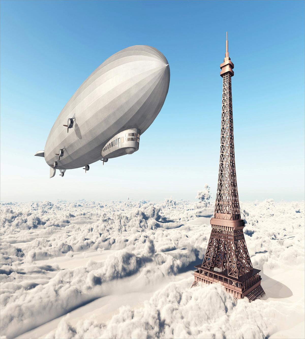 French Paris Eiffel Tower — Pattern