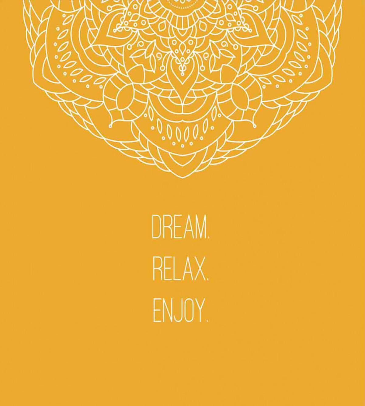 Dream Relax Enjoy Message — Pattern