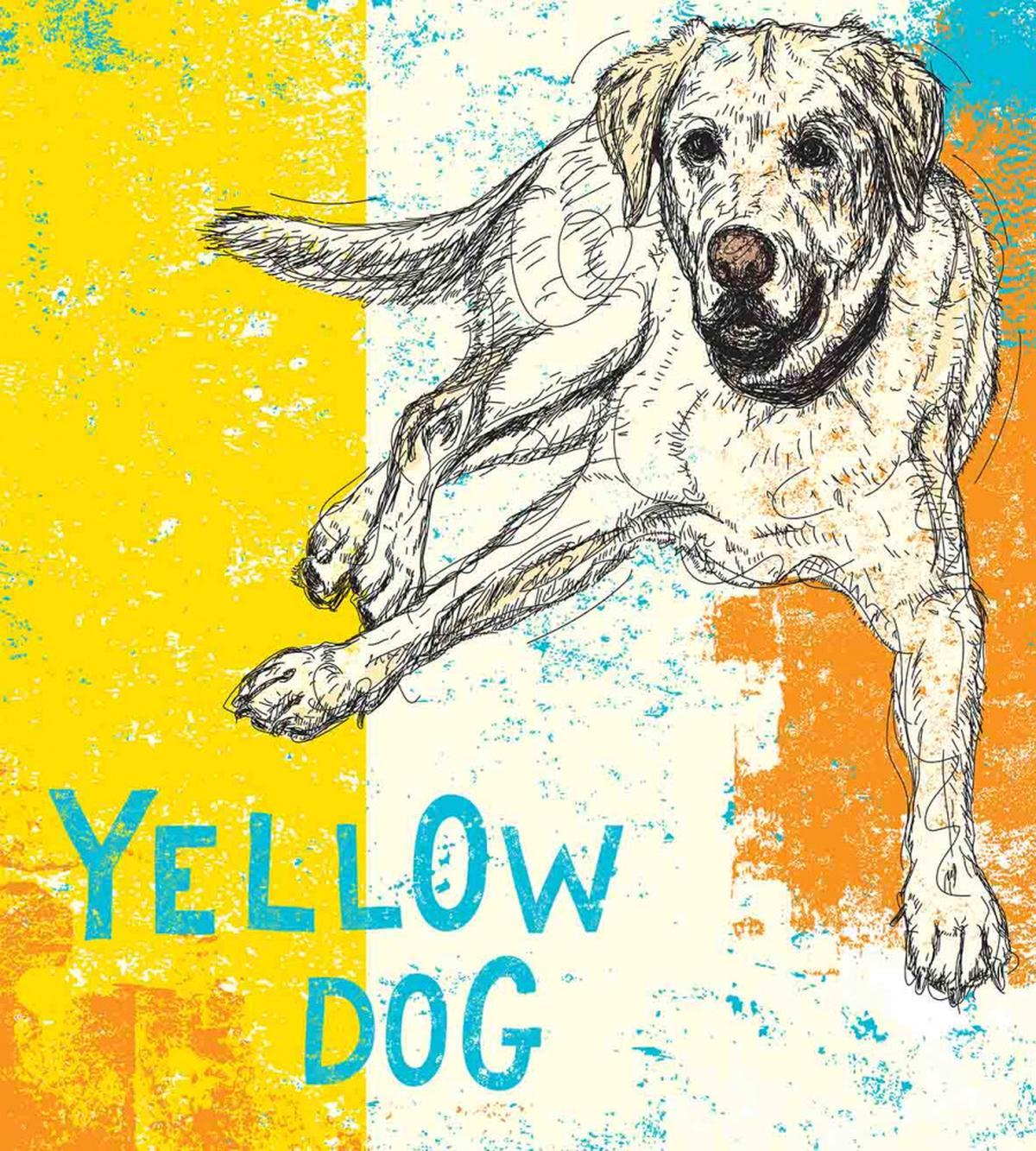 Grunge Sketch Dog Art — Pattern