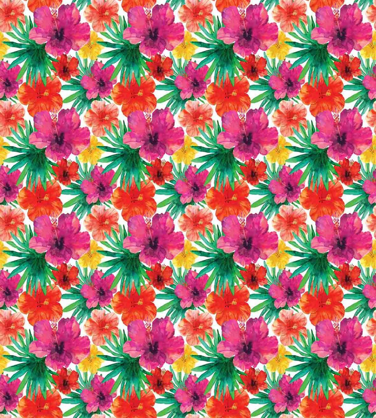 Watercolor Hibiscus — Pattern