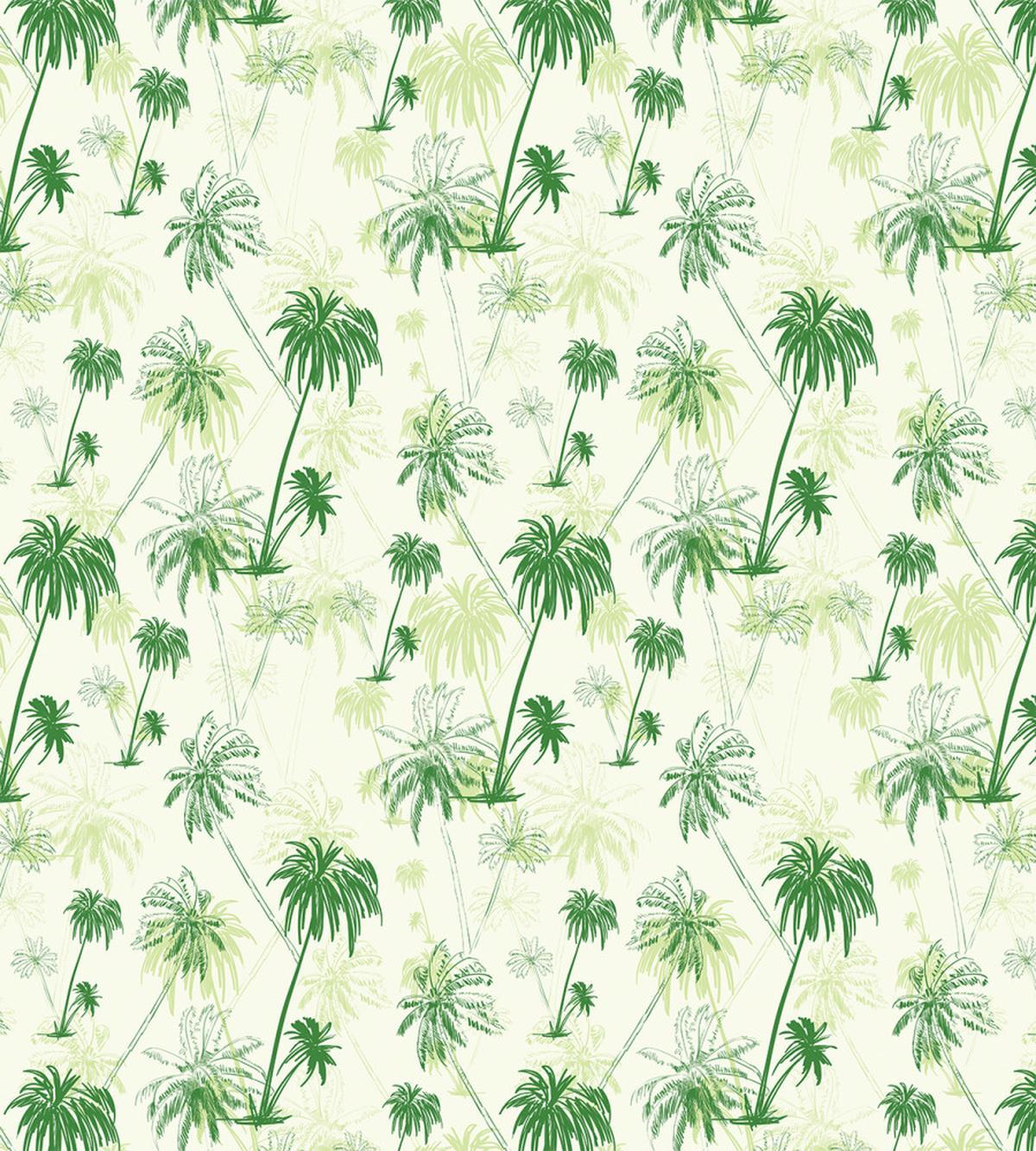 Sketch Style Palm Trees — Pattern