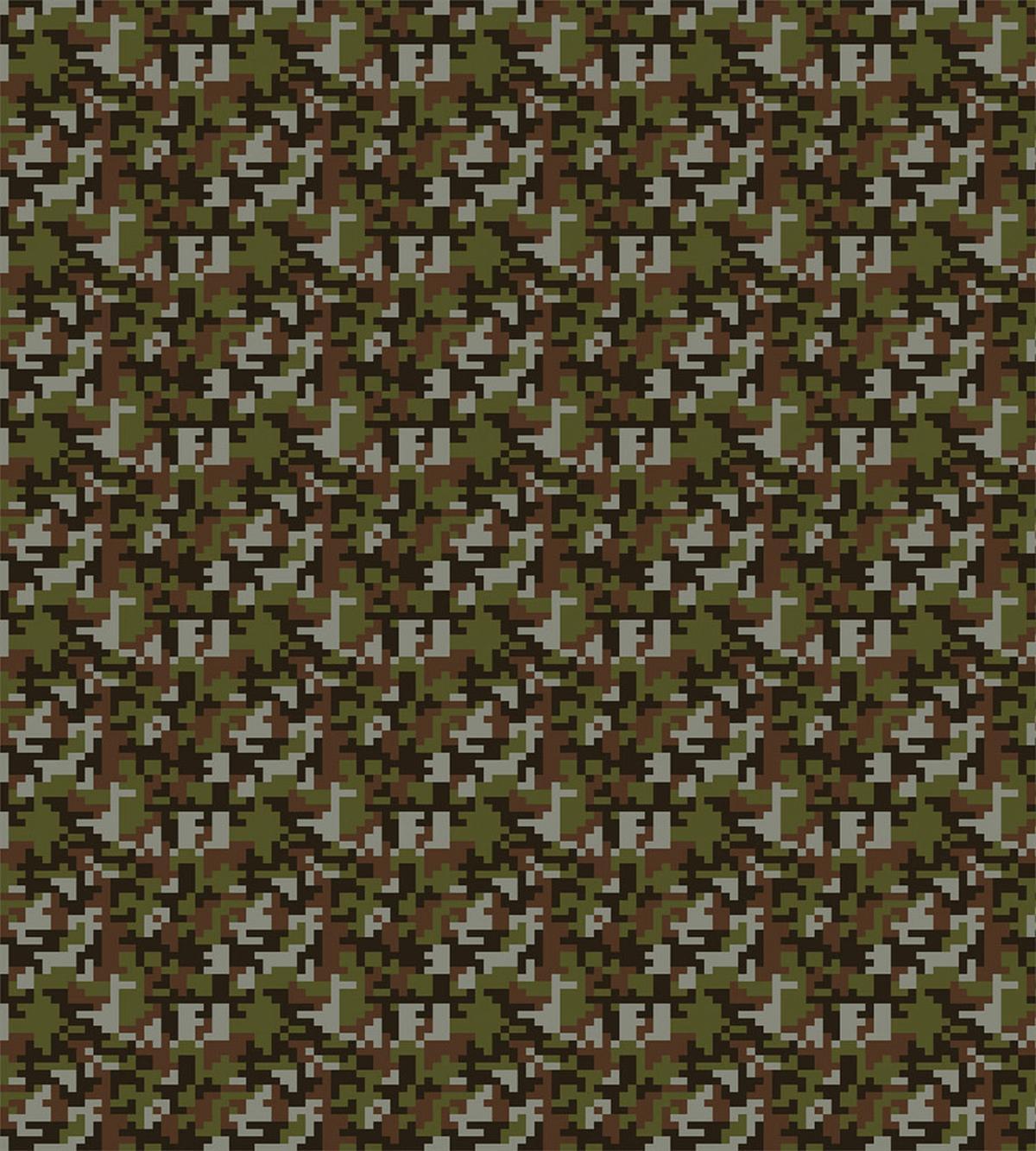Abstract Pixel Art Camo — Pattern