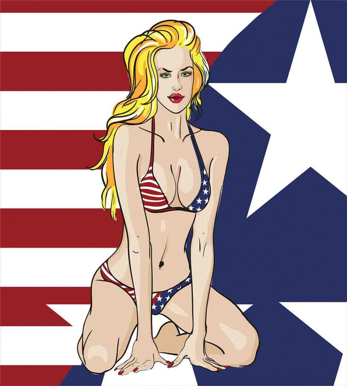 Blonde USA BEauty — Pattern