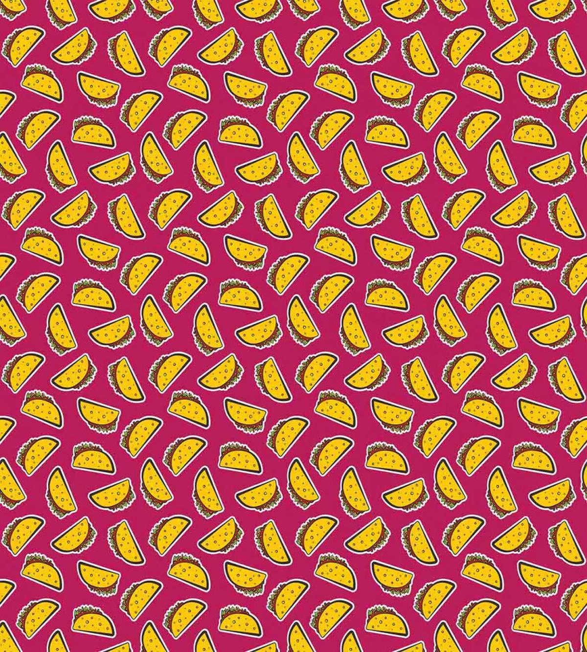 Cartoon Pop Art Taco — Pattern