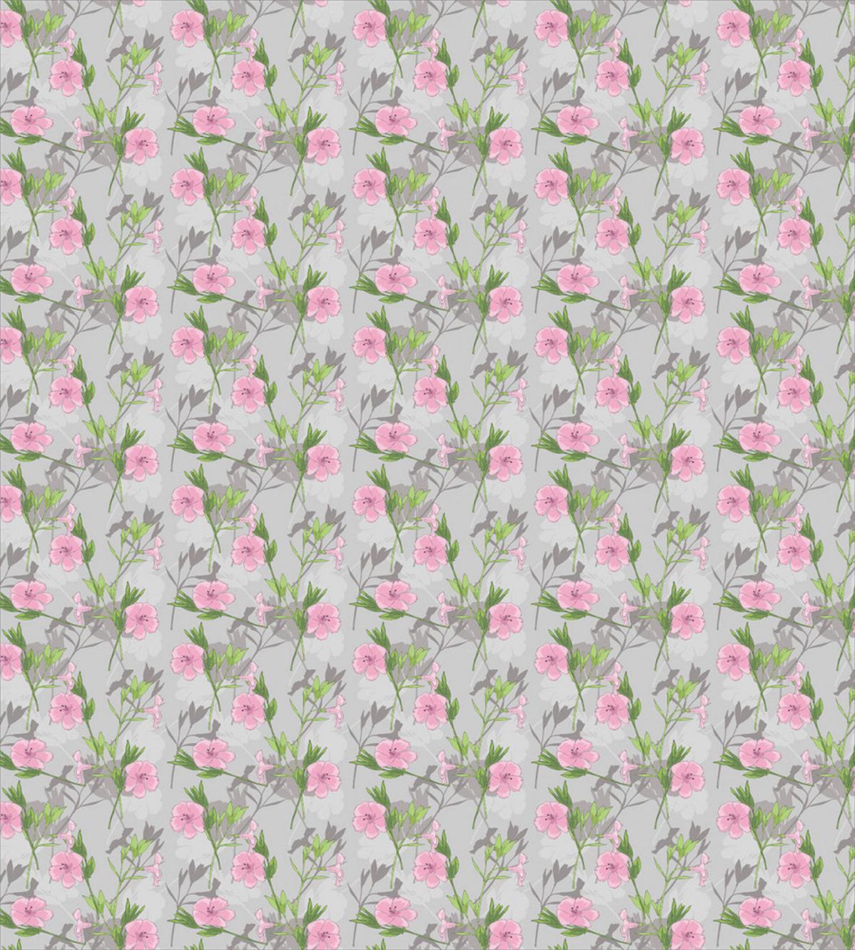 Pink Blossoms Garden Growth — Pattern