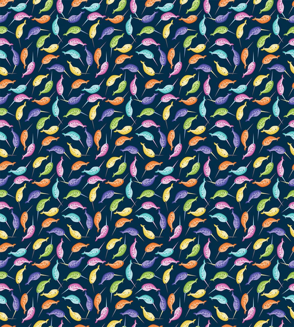 Colorful Narwhals — Pattern