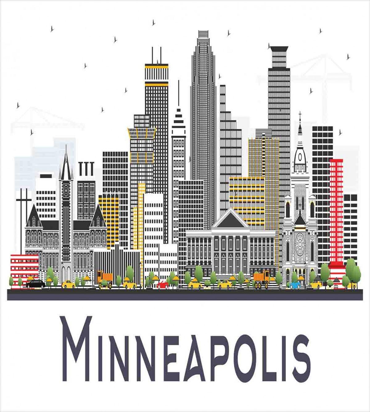 Doodle Minneapolis View — Pattern
