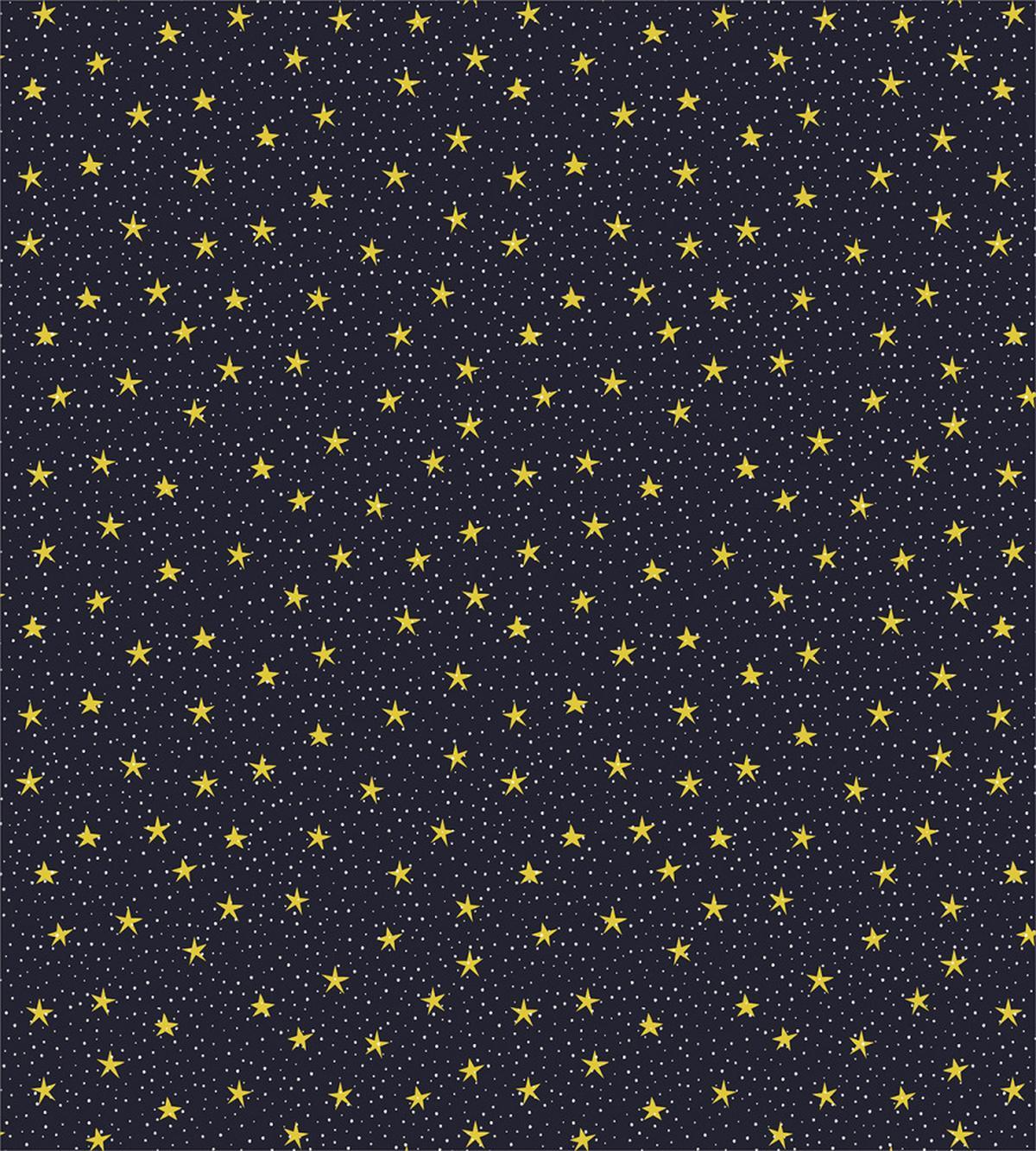 Yellow Stars and Dots — Pattern