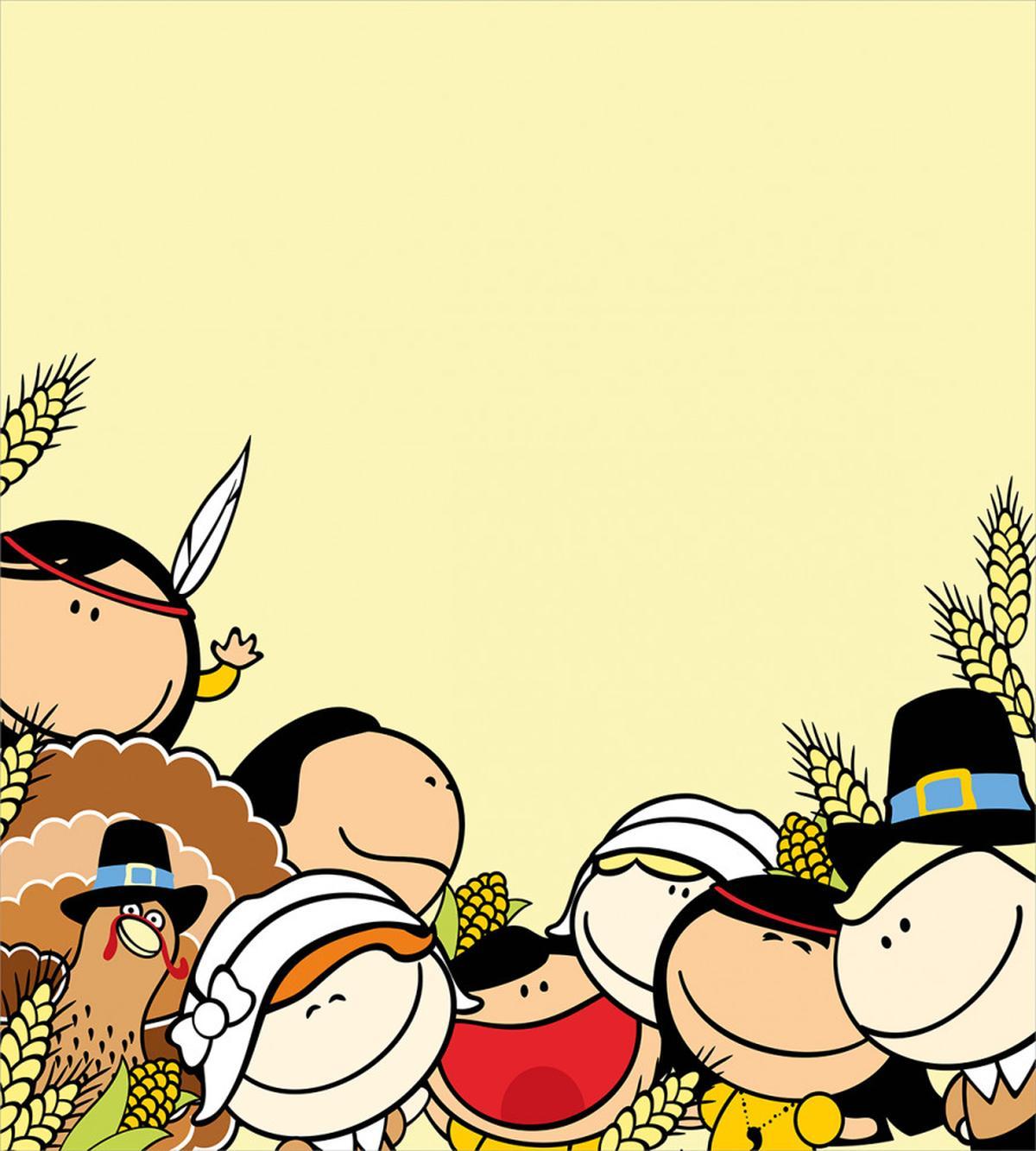 Cartoon Pilgrims — Pattern