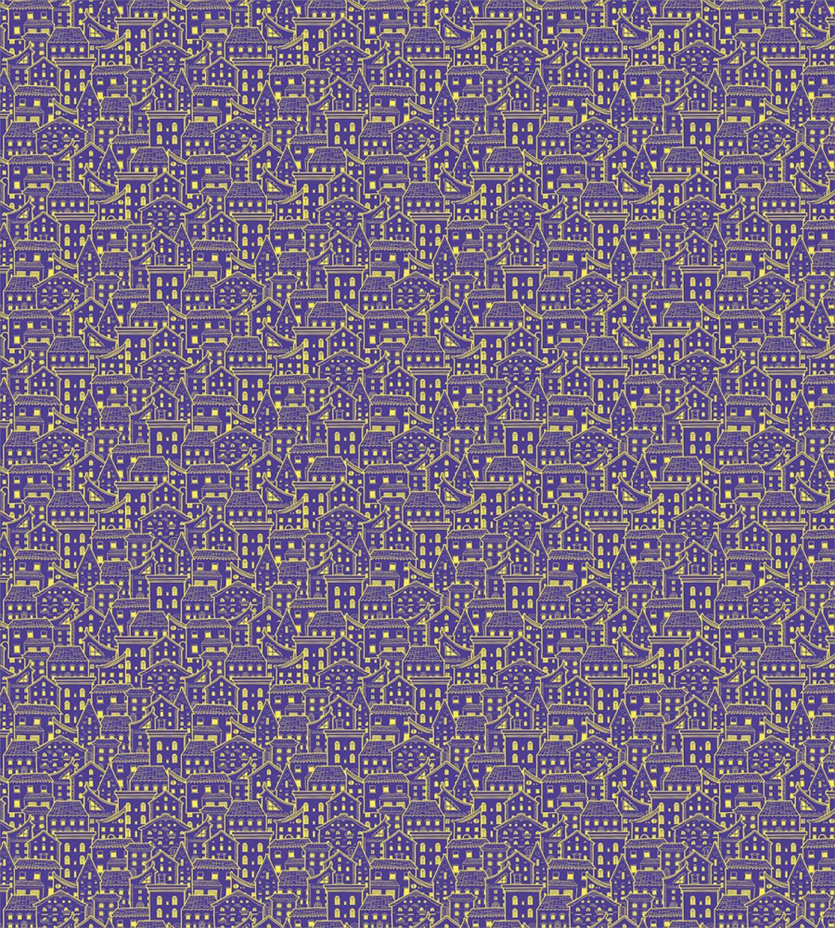 Bicolour Doodle Houses — Pattern
