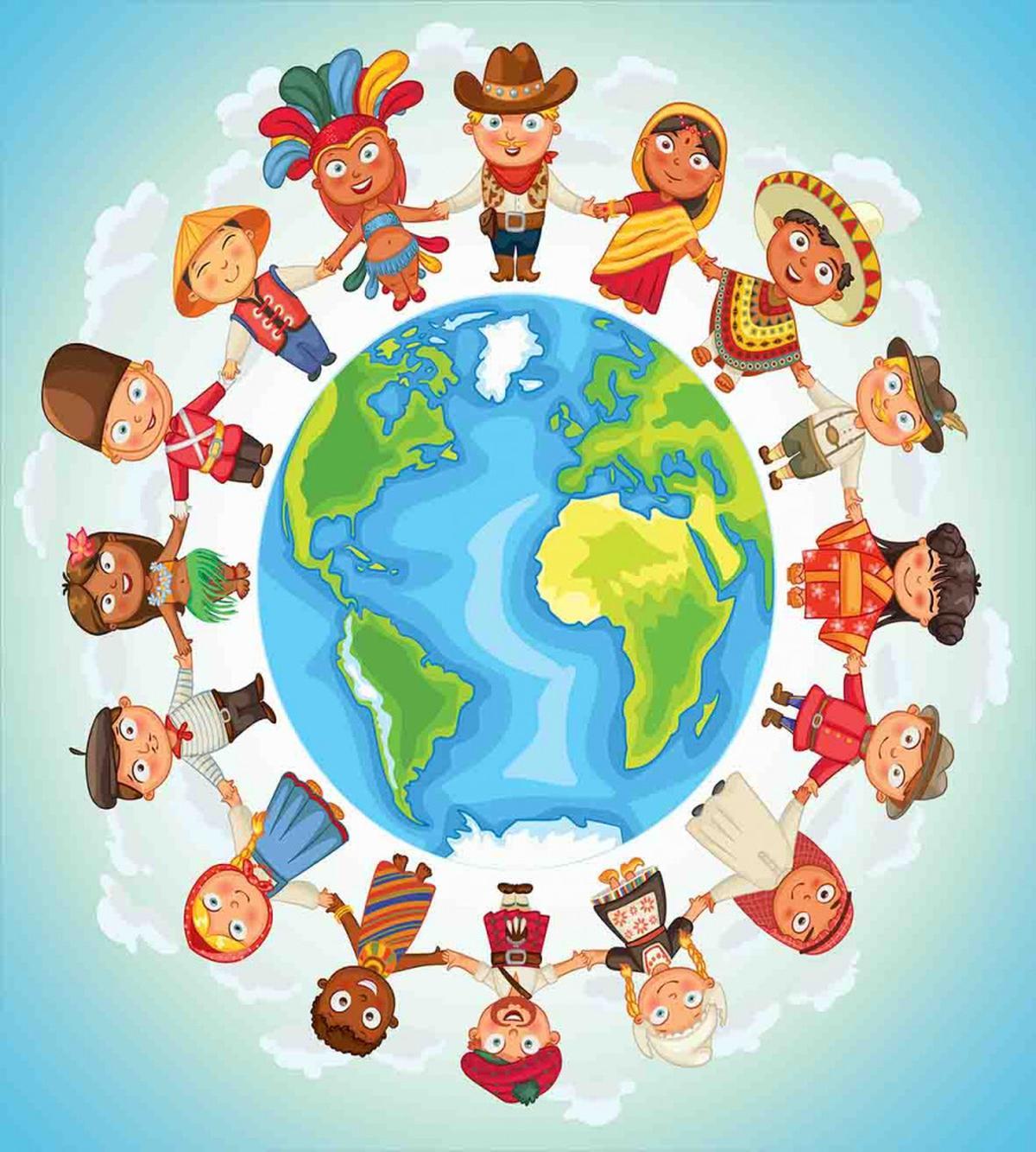 Planet Earth with Children — Pattern