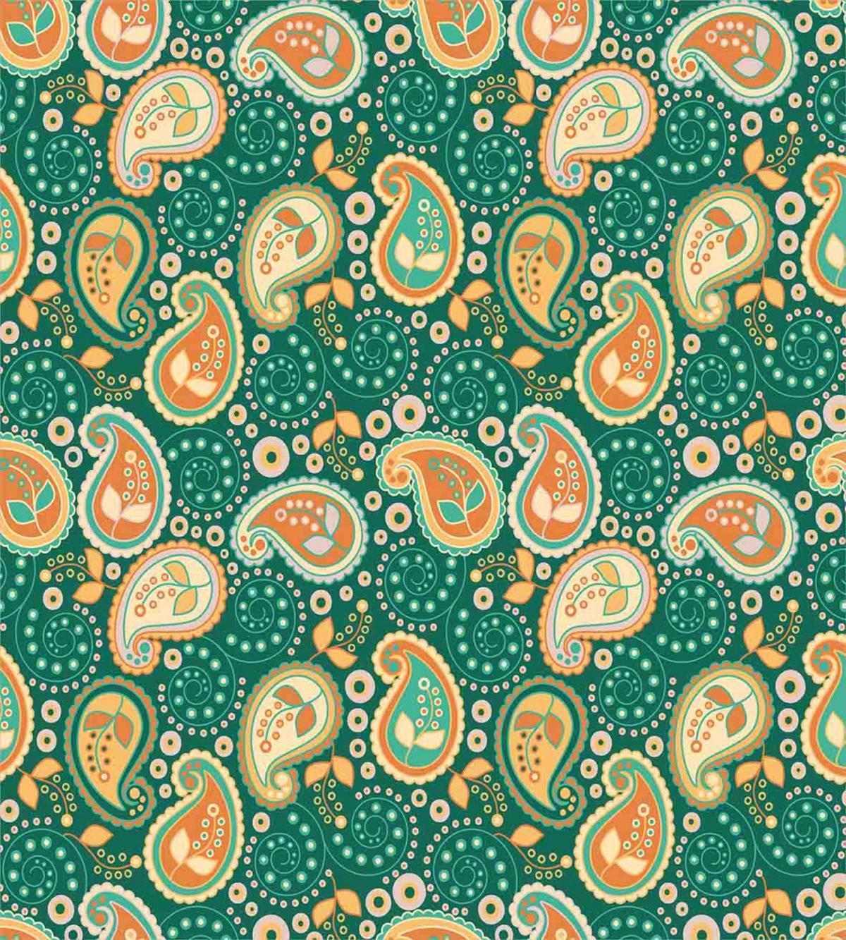 Folkloric Paisley Flowers — Pattern